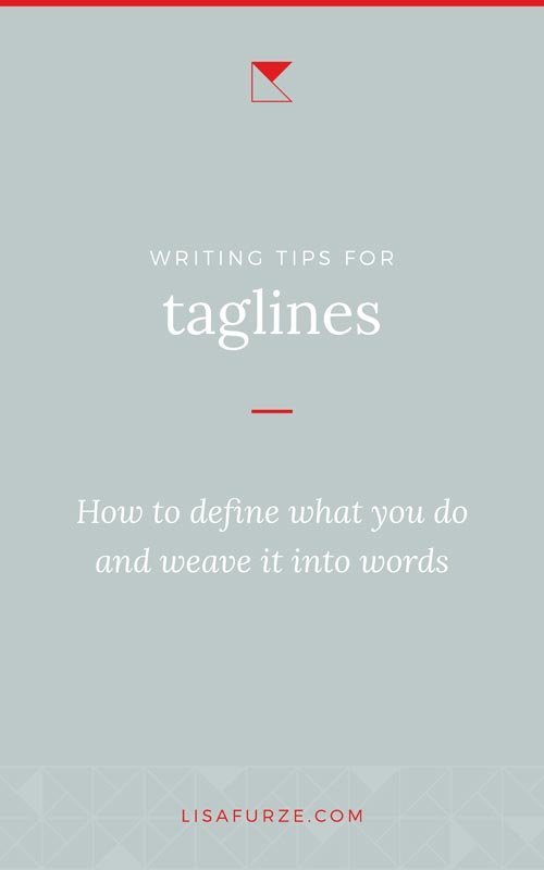 How to define your business and perfectly capture the important details for your tagline.