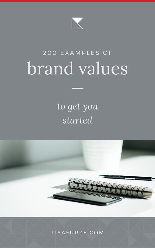 Defining your core brand values can be a little tough at first. This massive list of 200 examples of brand values will get you back on track in no time!