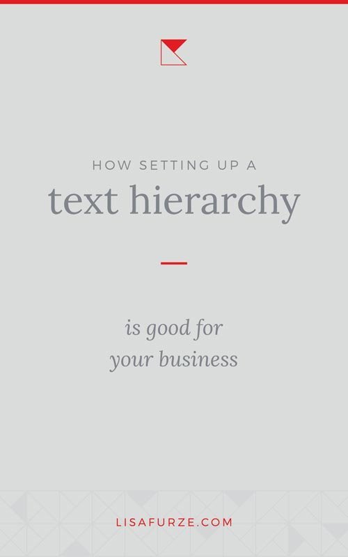 Why typographic hierarchy is so important and how you can set up a good system for type in your business.