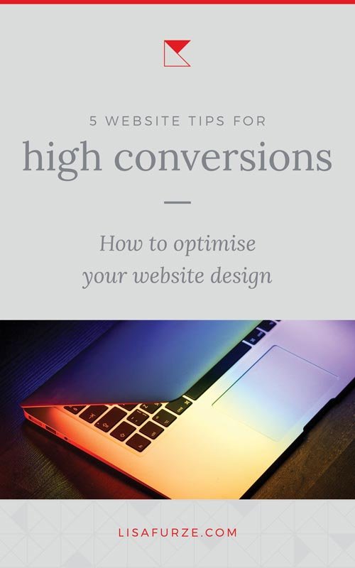 Simple tips to help you create a high converting website design to earn you more subscribers, leads and clients!