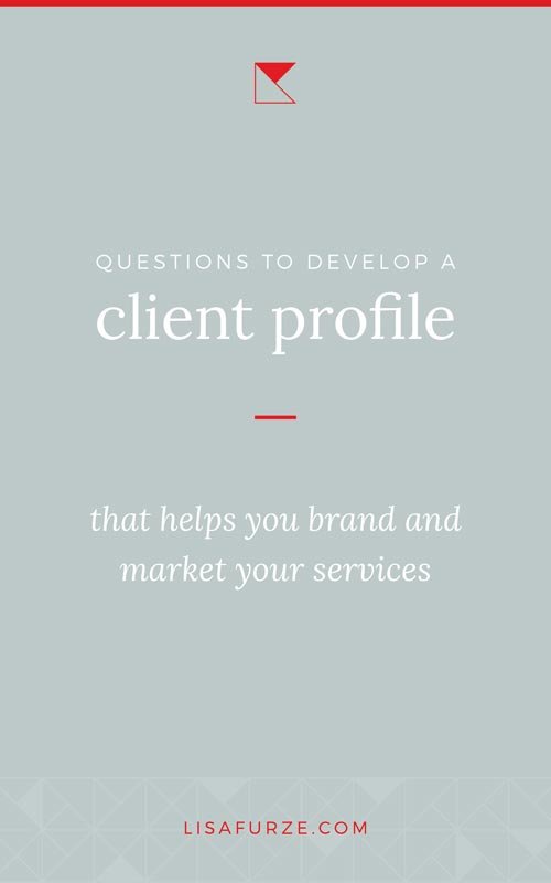 Here are some examples of client profile questions that go deeper than the usual demographic-related questions.