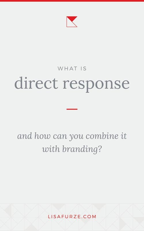 What kind of marketing should you be using in your business. Direct response or brand marketing? Find out how to implement them in this post!