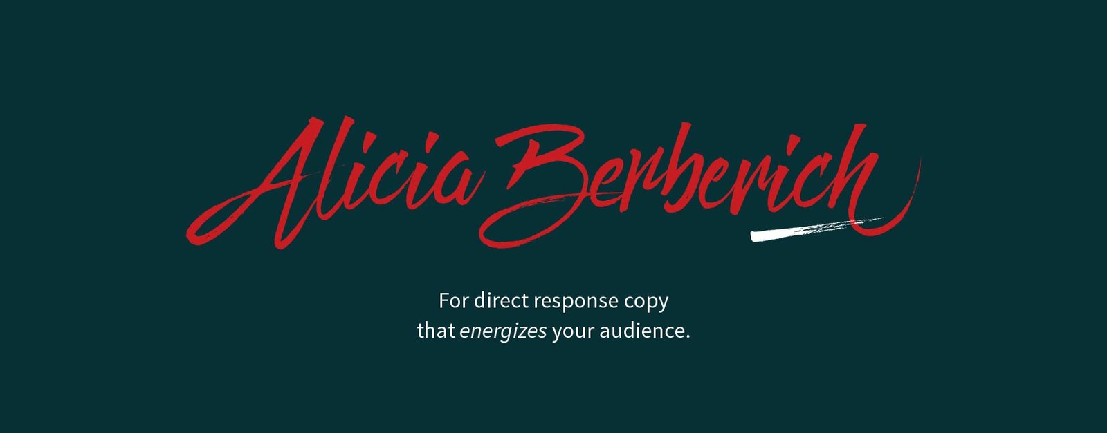 Direct response copy that energises your audience