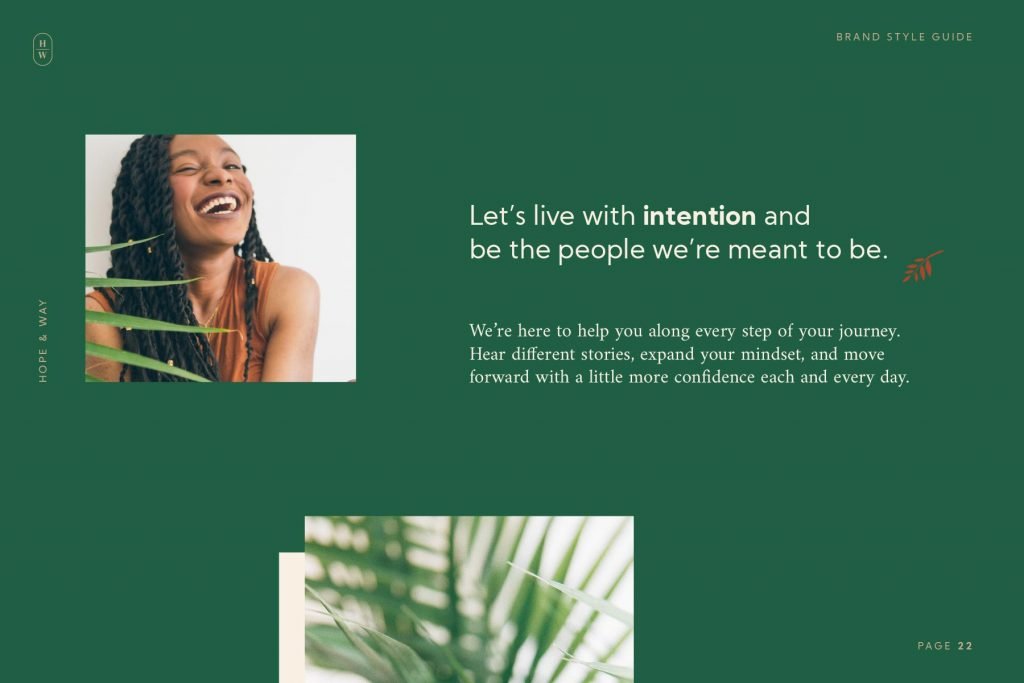 Brand messaging example for holistic health