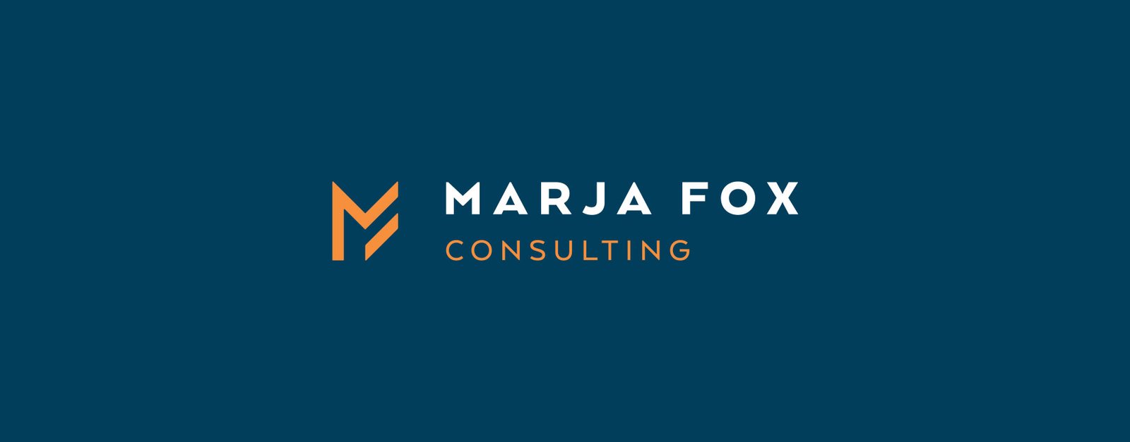 Marja Fox Consulting secondary logo design