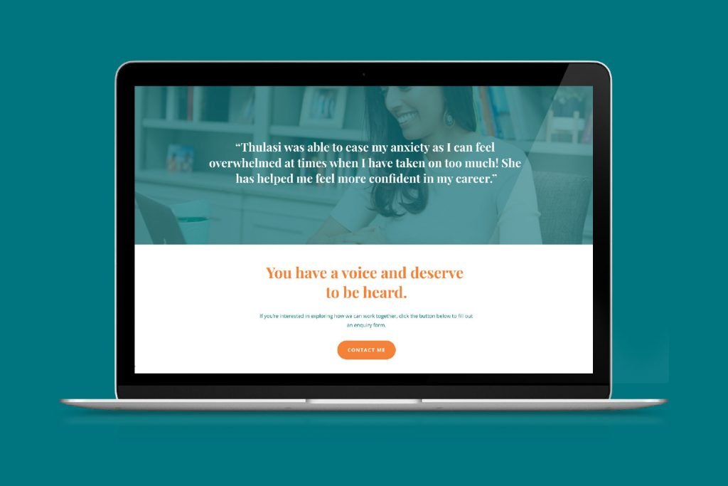 Business psychologist website design
