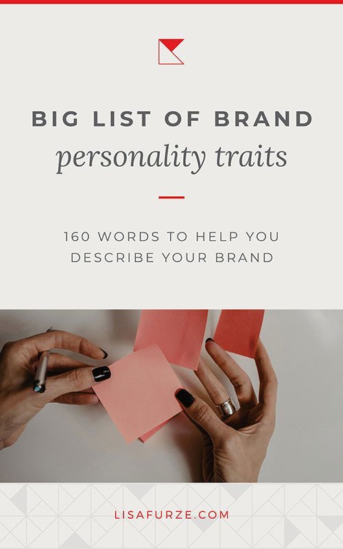 This comprehensive list of adjectives will help you find the right words to describe your brand.