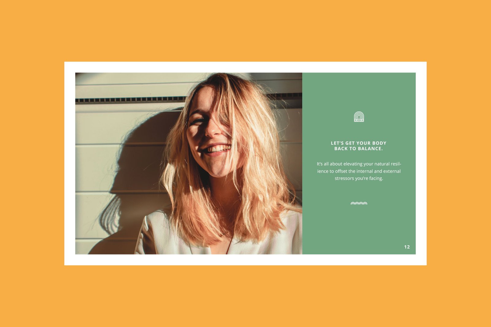 Brand messaging example for wellness brand