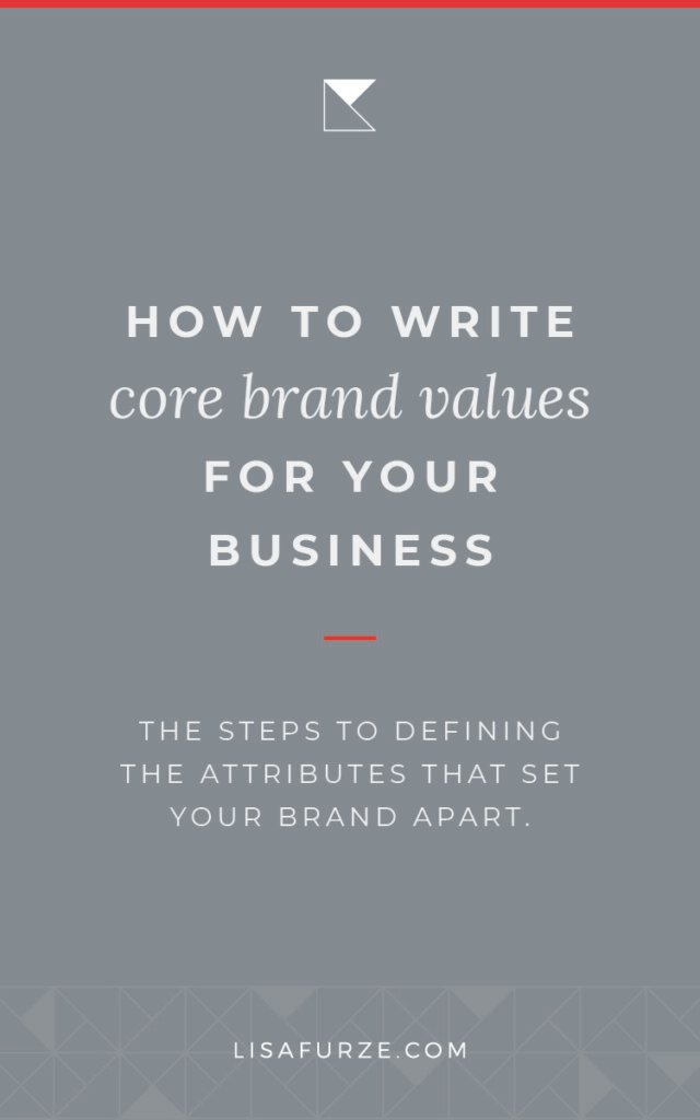 Learn the steps to clarify and write out the core brand values for your service-based business.