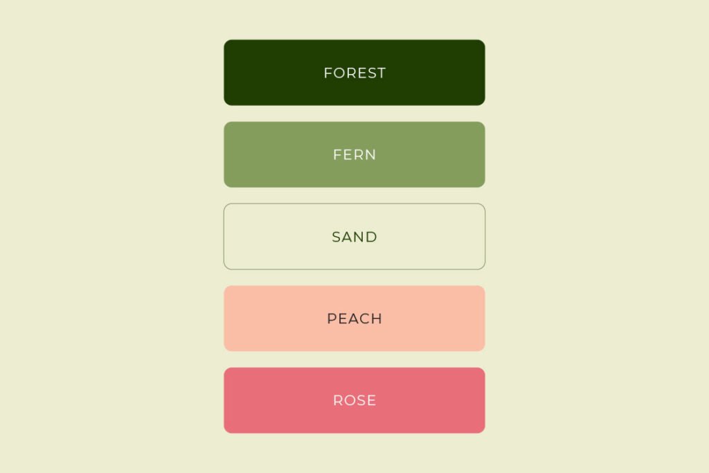 Brand colour palette for a wine flavour tool