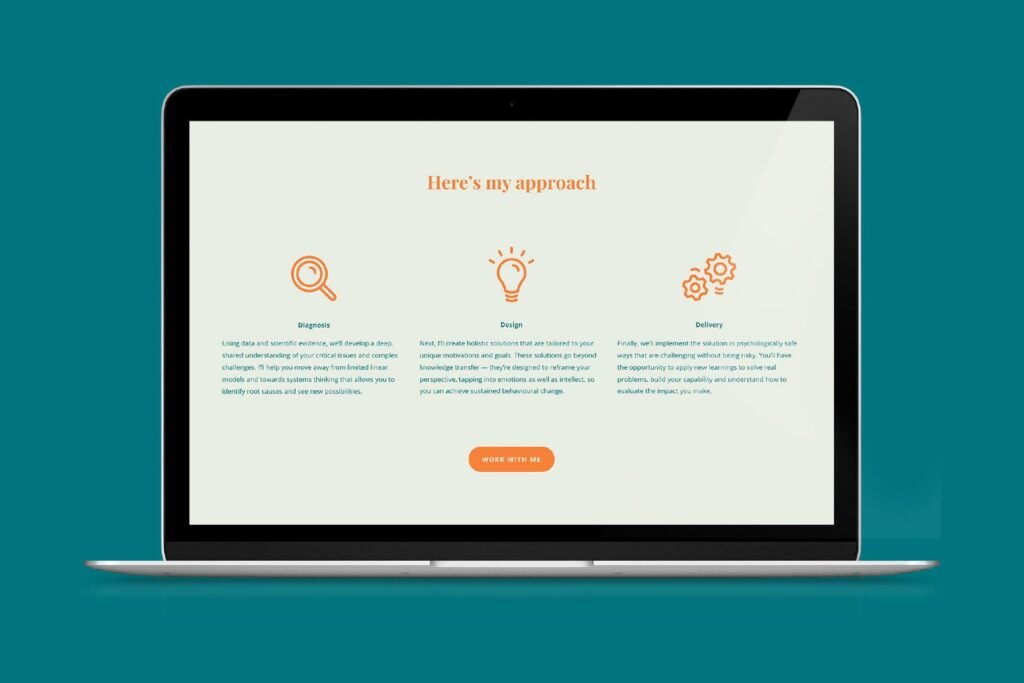 Business psychologist website design approach