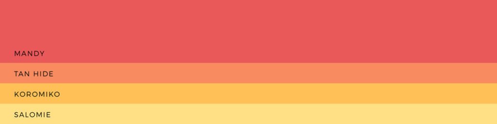 22 hand-picked colour palettes | lisafurze.com