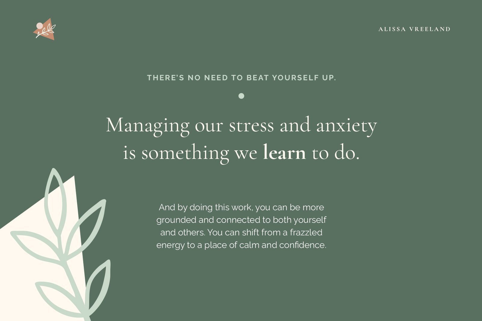 Holistic psychotherapist messaging example