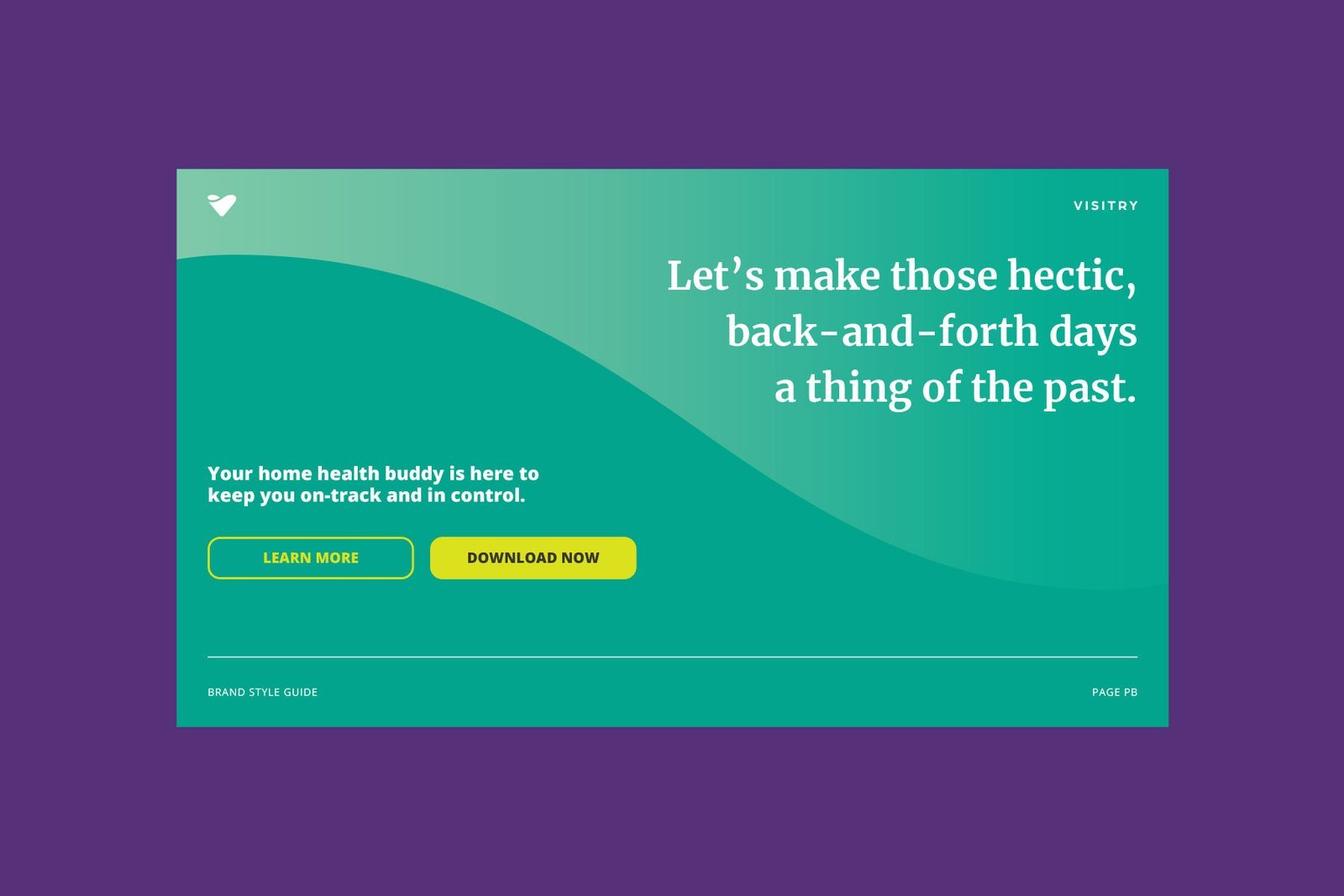 Home health app messaging in style guide