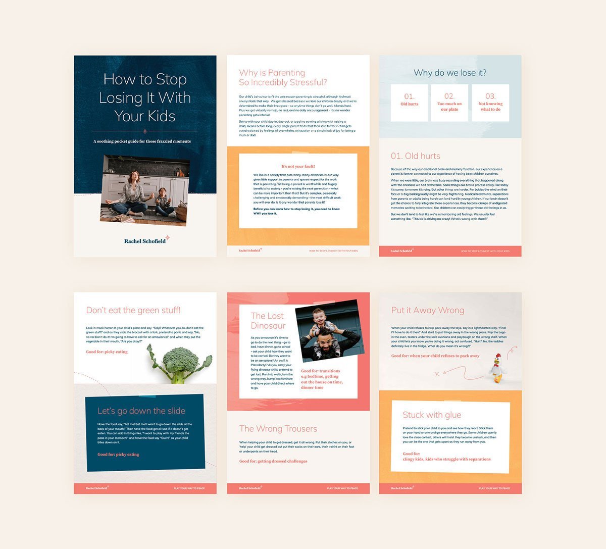 Parenting coach freebie page designs