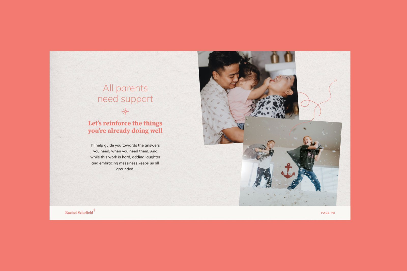 Parenting coach brand messaging example